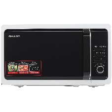 Микроволновая печь Sharp R-2852RW белый, 20 л, 800 Вт, переключатели - кнопки, поворотный механизм