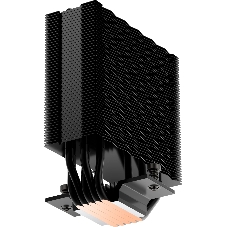 Кулер для процессора PCCooler RT500 BK (240W, 4-pin PWM, LED temp., 152мм, Al/Cu, 5x6мм, 1x120мм, 73.32CFM, 34.9dBA, 2200RPM, S: 1851/1700/1200/115X, AM5/AM4, черный)