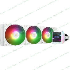 Водяное охлаждение для процессора Thermalright Grand Vision 360 (360mm, LED, White, ARGB/Fans: 3x120mm, 80.45CFM, 29.4dBA, 2150RPM/Pump height 72.5mm, 6400RPM, Rad thickness 27mm/S: 1700, 1200, 1851, 115X, 2011, 2066, AM5, AM4)