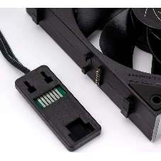 Кулер для корпуса Thermalright TL-M12QR Reverse (124x120x25mm, 4-pin PWM, ARGB, 47.6CFM, 23.2dBA, 1500RPM, черный)