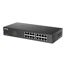 Коммутатор D-Link DGS-1016D/J1A, 16×1 Гбит/с, неуправляемый