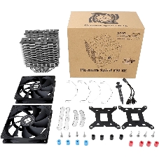 Устройство охлаждения(кулер) Thermalright Phantom Spirit 120 SE Soc-AM5/AM4/1151/1200/1700 черный 4-pin 25.6dB Al+Cu 765gr Ret (PS120-SE)