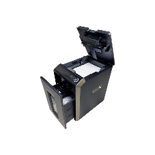 Шредер Office Kit SA200С 3,8x10 черный/серый с автоподачей (секр.P-4) фрагменты 220лист. 40лтр. скобы пл.карты