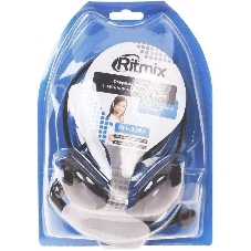 Гарнитура Ritmix RH-331M чёрный, проводная, 3.5 мм