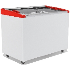 Морозильный ларь FROSTOR GELLAR FG 350 E, белый/красный, 310л, 3 корзины