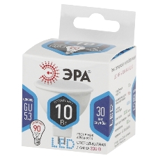 Лампа светодиодная ЭРА STD LED MR16-10W-840-GU5.3 10 Вт софит нейтральный белый свет