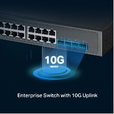 Коммутатор управляемый TP-Link TL-SG3428XPP-M2 JetStream уровня 2+ с 24 портами 2,5 Gbит/с (8 портов PoE++, 16 портов PoE+) и 4 портами SFP+ 10 Gbит/с