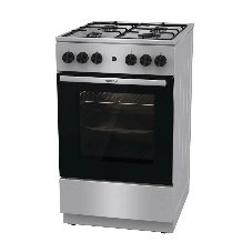 Плита газовая Gorenje GGI5A21XJ серебристый, конфорок 4 газовых, духовка 61 л, 50 см x 85 см x 59.4 см