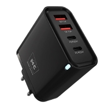 Сетевое зарядное устройство MORE CHOICE NC95 2USB+2Type-C 3.0A PD 65W, черный