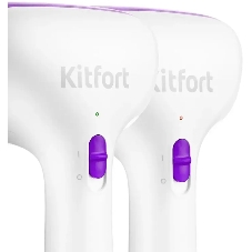 Отпариватель Kitfort КТ-998-1 фиолетовый/белый, 1000 Вт, 18 г/мин, 100 мл