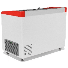 Морозильный ларь FROSTOR GELLAR FG 350 E, белый/красный, 310л, 3 корзины
