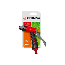 Пистолет поливочный GRINDA T-R, плавная регулировка, курок сзади, пластиковый с TPR