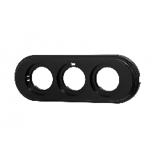 Рамка Bironi BF1-630-23 3-м ретро пластик черный