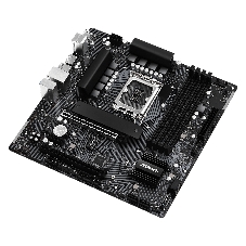 Материнская плата ASRock B760M PG Lightning/D4, LGA 1700, Intel B760, 4xDDR4, 4xSATA, 2xM.2, 1xPCIe 4.0 x16, DisplayPort, HDMI, USB Type-C, 1x1Gb LAN, 3x3.5 мм, 7.1, microATX