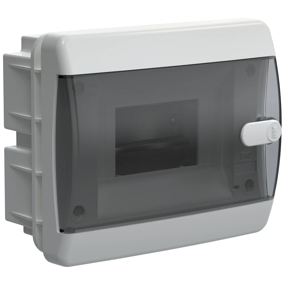 Корпус пластиковый IEK UNION Compact UIC-KP12-V-06-41-K01 ЩРВ-П-6 IP41 черная прозрачная дверь