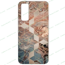 Чехол (клип-кейс) Gresso для Vivo Y53s 4G Air золотистый/синий (GR17AAAE9792)