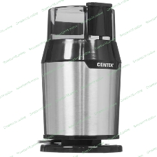 Кофемолка Centek CT-1362 (сталь) 200Вт, 60гр, стальн стакан, стальн чаша, прозрачная крышка
