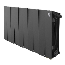 Радиатор биметаллический Royal Thermo PianoForte 300 черный VR80 - 10 секц.