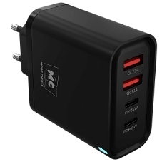 Сетевое зарядное устройство MORE CHOICE NC95 2USB+2Type-C 3.0A PD 65W, черный