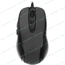 Мышь проводная A4Tech N-708X серый глянец/черный, 1600 dpi, USB, кнопки - 6