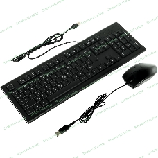 Комплект клавиатура+мышь A4Tech KR-8520D проводной, USB, 1200 DPI, чёрный