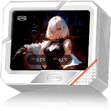 Система охлаждения PCCooler GT360 ARGb Display WH (310W, 360мм, LED temp., белый, ARGb/Fans: 3x120мм, 99CFM, 41.5dBA, 3000RPM/Pump 15dBA, 2600RPM, Rad thickness 27мм/S: 1851, 1700, 1200, 115X, AM5, AM4)