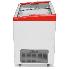 Морозильный ларь FROSTOR GELLAR FG 350 E, белый/красный, 310л, 3 корзины