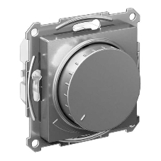 Светорегулятор (диммер) SE AtlasDesign повор-нажим, LED, RC, 400 Вт, мех. сталь