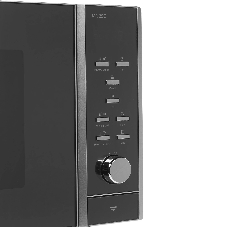 Микроволновая печь CASO MG 25 Ceramic Menu серебристый/черный, 25 л, 900 Вт, переключатели - кнопки, поворотный механизм