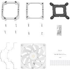Кулер для процессора Ocypus Delta A40 SE WH Dual Fan ARGB, 2x120mm ARGB FAN, Top ARGB Panel, 4 HEAT PIPES, 4-PIN PWM, 800-1800 RPM, 31DBA, HYDRO BEARING, LGA115X/1200/1700/18XX, AM4/AM5