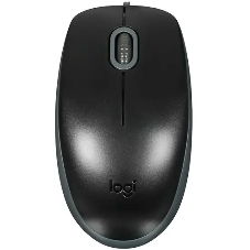 Мышь проводная Logitech M110 Silent черный, 1000 dpi, USB, кнопки - 3
