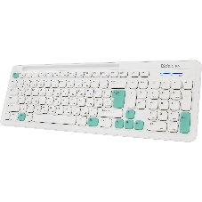 Комплект клавиатура+мышь Defender Cerrato C-978 беспроводной, USB, 1600 DPI, белый/голубой