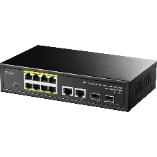 Коммутатор Cudy GS1010PS2, 8×1 Гбит/с, 2×1 Гбит/с Combo (RJ-45/SFP), 2×1 Гбит/с SFP