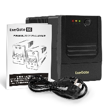 Источник бесперебойного питания ExeGate Power NB-450.LED.AVR.4C13 (450VA/270W, LED, AVR, 4*C13, батарея 12V 4.5Ah, Black)