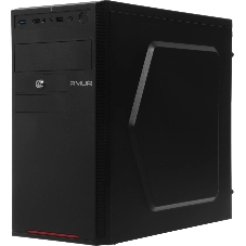Компьютер Amur Нарвал B7I21 MT i3 12100 (3.3) 16Gb SSD 256Gb UHDG 730 FreeDOS GbitEth 400W мышь клавиатура черный (RUS) (2147002)