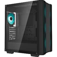 Компьютерный корпус MidiTower Deepcool CC560 A-RGB черный (ATX, без БП, ARGB, USB3.2 Type-A+USB 2.0 Type-A) (R-CC560-BKTAA4-G-2)