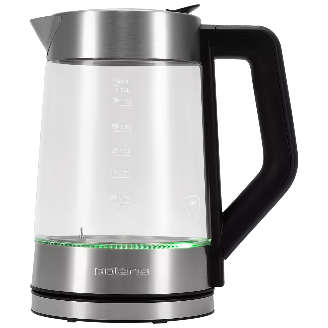Чайник электрический Polaris PWK-1725-СGLD серебристый матовый, 1.7 л, 2200 Вт