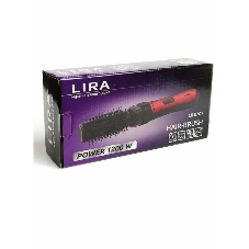 Фен-щетка LIRA LR 0707 черный/красный, 1200 Вт, 50 мм