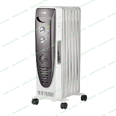 Обогреватель масляный Ballu Turbo BOH/TB- 07FH 1500 (7 секций), белый, 1500 Вт, 24 м2, механический термостат