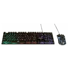Комплект клавиатура+мышь Nakatomi KMG-2305U проводной, USB, 1600 DPI, черный