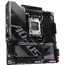 Материнская плата Gigabyte B840M AORUS ELITE WIFI6E, AM5, AMD B840, 4xDDR5, 4xSATA, 2xM.2, 1xPCIe 4.0 x16, 1xPCIe 3.0 x16, 1xHDMI, 1xDP, 1x2.5Gb LAN, Wi-Fi 6E, Bluetooth 5.3, 1xUSB-C 10Gbps, 1xUSB-C 5Gbps, 2xUSB-A 10Gbps, 2xUSB-A 5Gbps, 4xUSB-A 2.0, 1xPS/2, 3x3.5 мм, 7.1, mATX
