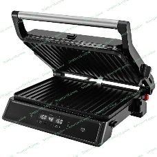 Гриль электрический Kitfort КТ-3682 2000Вт черный/серебристый