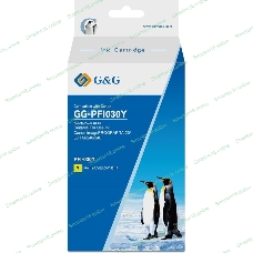 Картридж струйный G&G GG-PFI030Y PFI-030Y желтый (55мл) для Canon imagePROGRAF TA-20/30