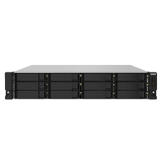 Сетевое хранилище без дисков SMB QNAP TS-1232PXU-RP-4G 12-Bay quad-core 64-bit AL324 1.7 GHz rackmount NAS with 250W redundant PSU, 4Gb DDR4 UDIMM RAM (max 1x16GB), SATA 6Gb/s, 2x 10GbE SFP+ LAN, 2x2.5 GbE LAN, 1x PCIe Gen2 x2 slot. W/o RAIL-B02