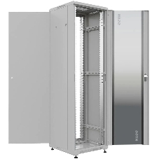 Шкаф коммутационный NTSS Премиум (NTSS-R18U6060GS) напольный 18U 600x600 мм пер. дв. стекл металл 900 кг серый 510 мм 903 мм IP20