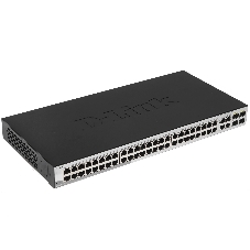 Коммутатор D-Link DGS-1210-52/F1A, 48×1 Гбит/с + 4×1 Гбит/с SFP, управляемый