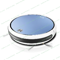 Робот-пылесос Vitek VT-1805 белый/синий, Li-Ion, уборка сухая/влажная, пылесборник контейнер 0.5 л