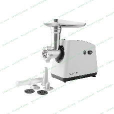 Мясорубка электрическая Galaxy GL 2411 белый, 1200 Вт, 1.3 кг/мин, реверс, защита от перегрузки, металлический лоток, насадки - 5