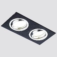 Светильник встраиваемый A601/2 BK сатин/черный MR16