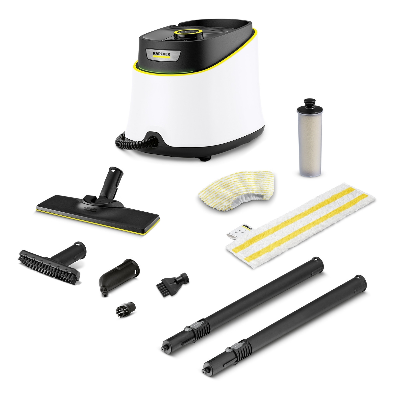 Пароочиститель Karcher EasyFix SC 3 Deluxe белый, напольный, 1900 Вт, 40 г/мин, 1000 мл